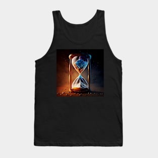 Universe in an hour glass in desert Tank Top